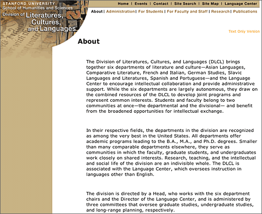 DLCL content page