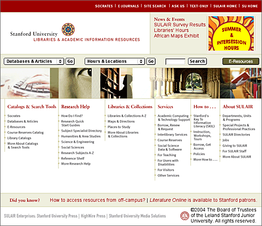 SULAIR home page